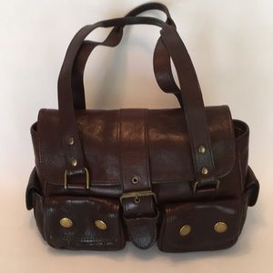 Barbour leather satchel/utility bag.